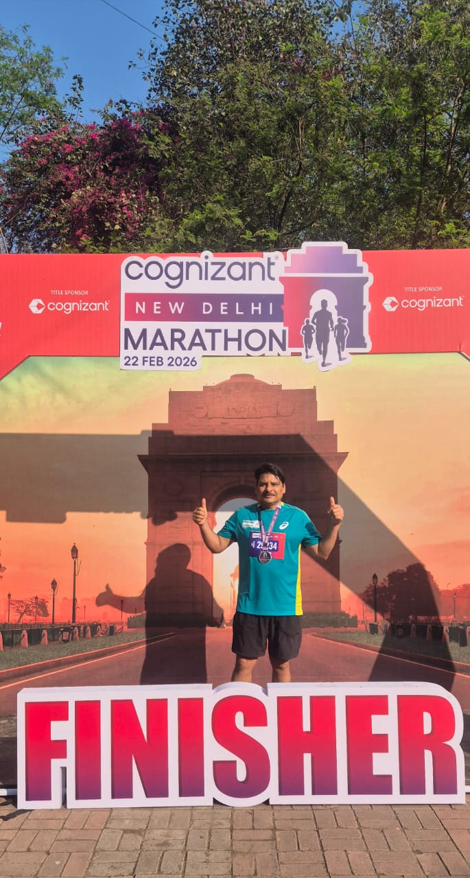 Col Sidhu Garg ( J-342 / 1978 ) proudly completed the 21.1 KM Run on Sunday ,22 February 2026.